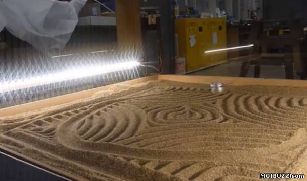 Механизм для создания узоров на песке (фото+видео)