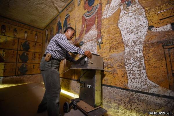 После сканирования гробницы Тутанхамона, обнаружили потайные камеры (5 фото)