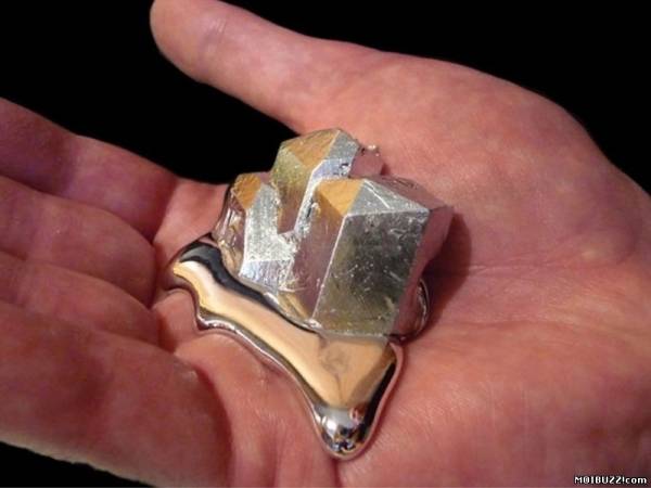Галлий  редкий метал, который тает в руках (7 фото)